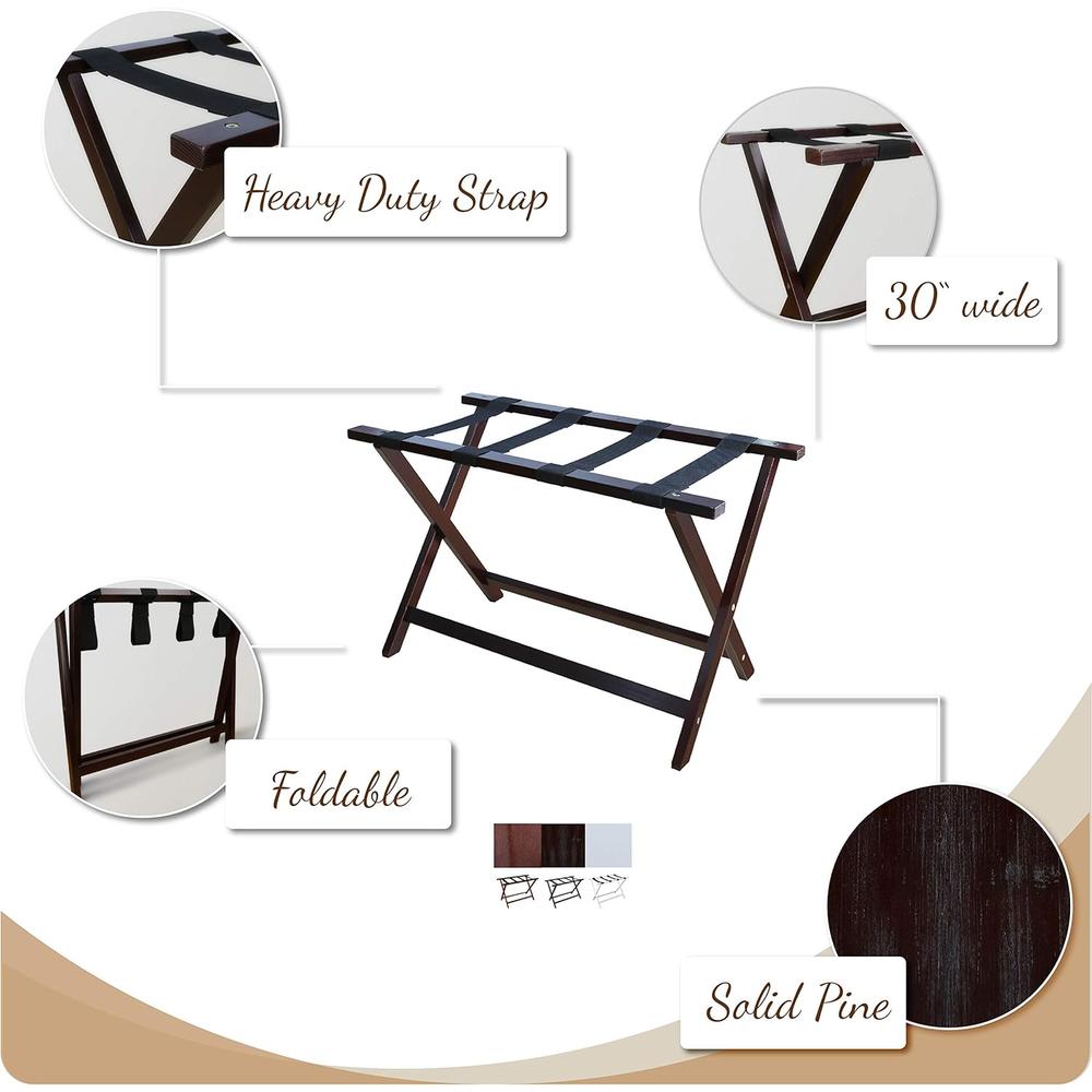 Casual Home Heavy Duty 30" Extra-Wide Luggage Rack