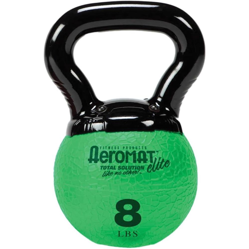 Aeromat (Price/piece)Aeromat 35855 Elite Mini Kettlebell Medicine Ball, 8 lb, color: Green, Mini Kettlebell- 8 LB