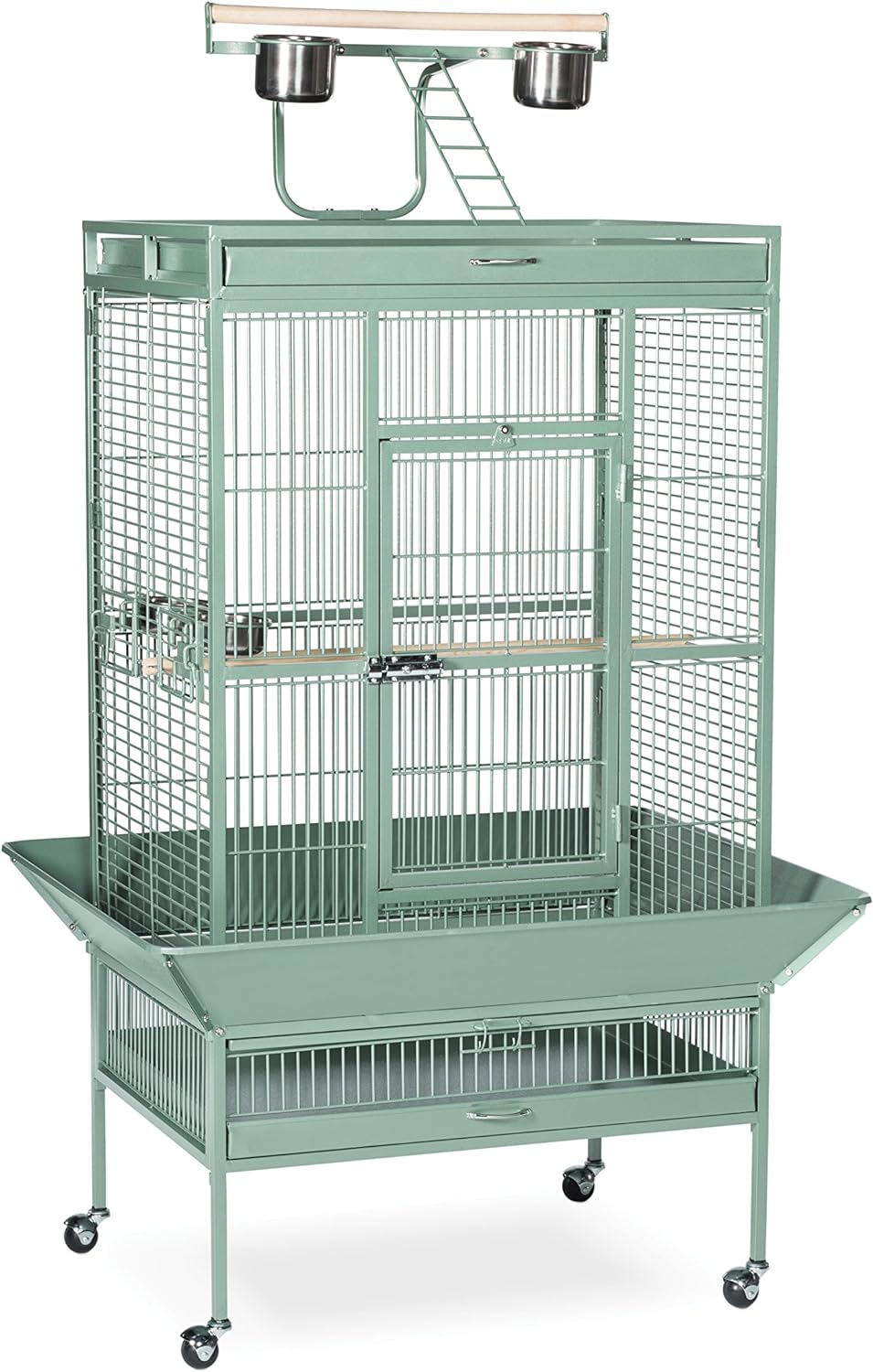 Prevue Pet Products Wrought Iron Select Bird Cage Sage Green