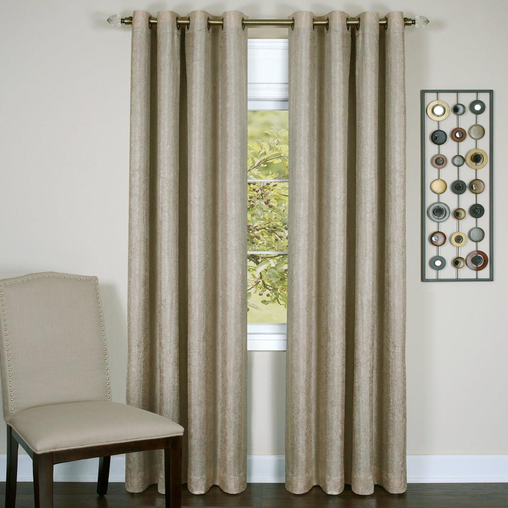 Achim Home Furnishing: Taylor Silver Solid Contemporary Blackout Window Curtain Panel
