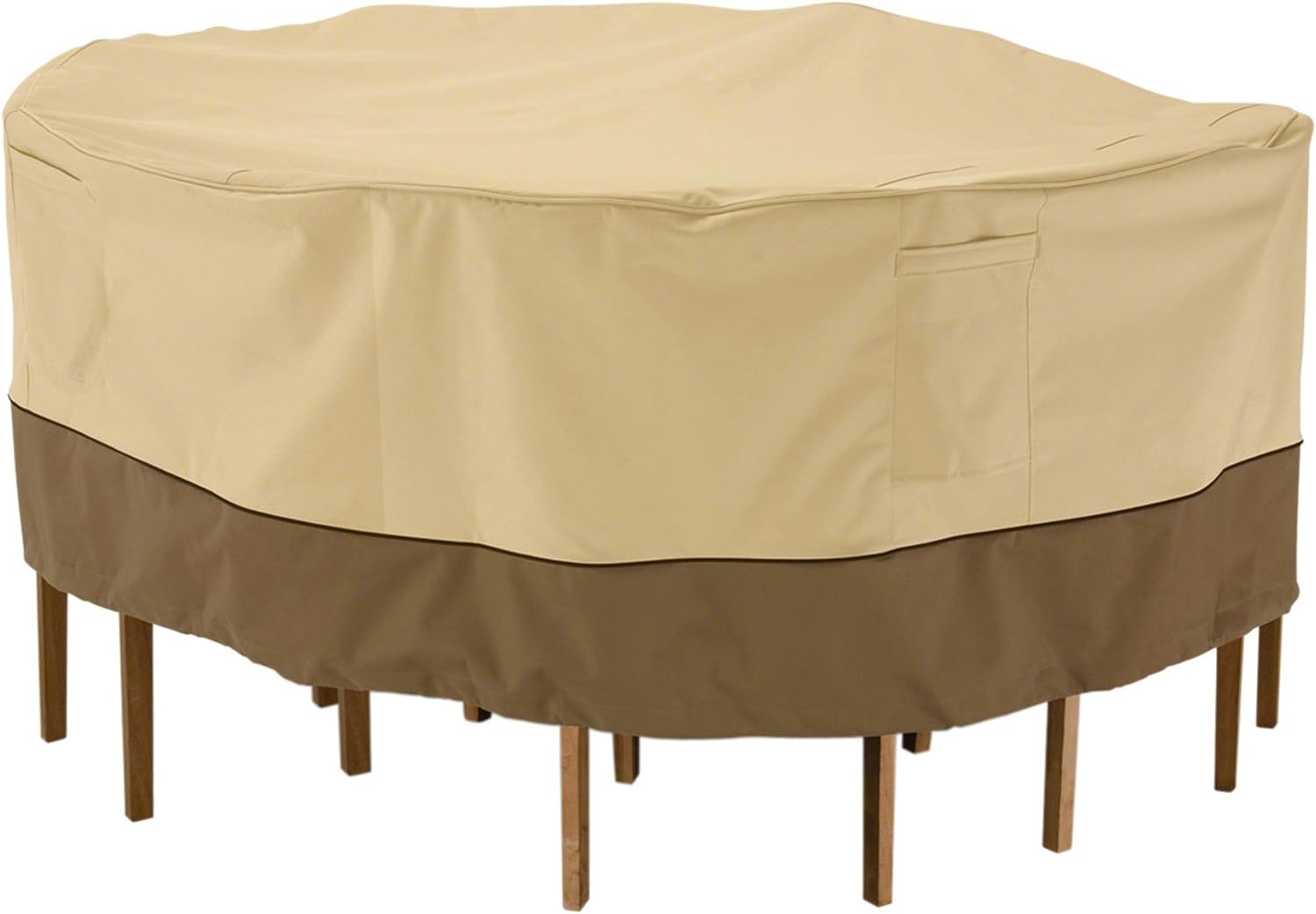 Classic Accessories 71922 Veranda Round Patio Table and Chair Set Cover, Tall