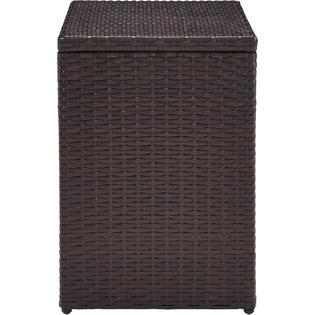 Crosley Furniture Co7216 Br Palm Harbor Outdoor Wicker Side Table Brown Crosley Furniture Co7216 Br Palm Harbor, Crosley Palm Harbor Outdoor Wicker Storage Bin