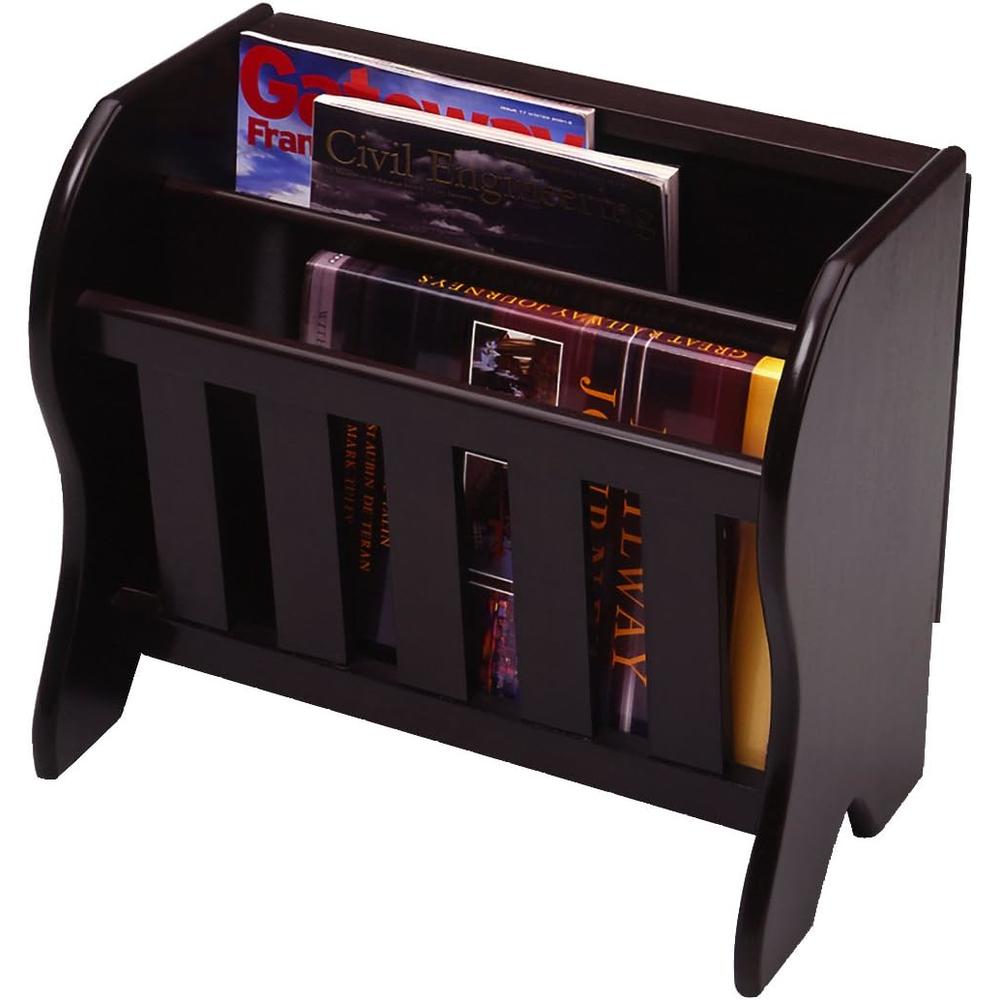 Winsome Trading, Inc Magazine Rack With Side Flip Top
