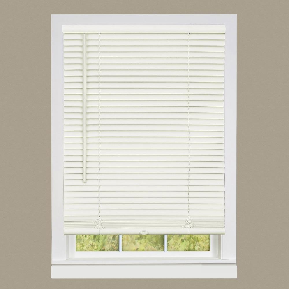 Achim Cordless GII Deluxe Sundown 1" Room Darkening Mini Window Blind, Alabaster
