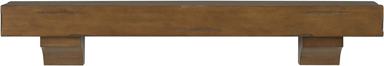 Pearl Mantels 412-60-50 Shenandoah Pine 60-Inch Fireplace Mantel Shelf, Rustic Medium