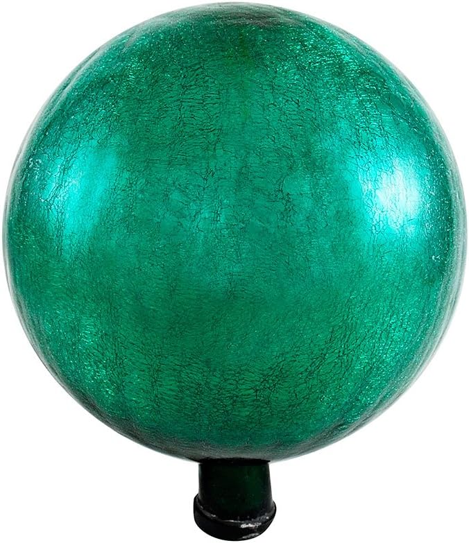 Achla Designs G12-EG-C Gazing, Emerald Green 12 inch Glass Garden Globe Ball Sphere, 12