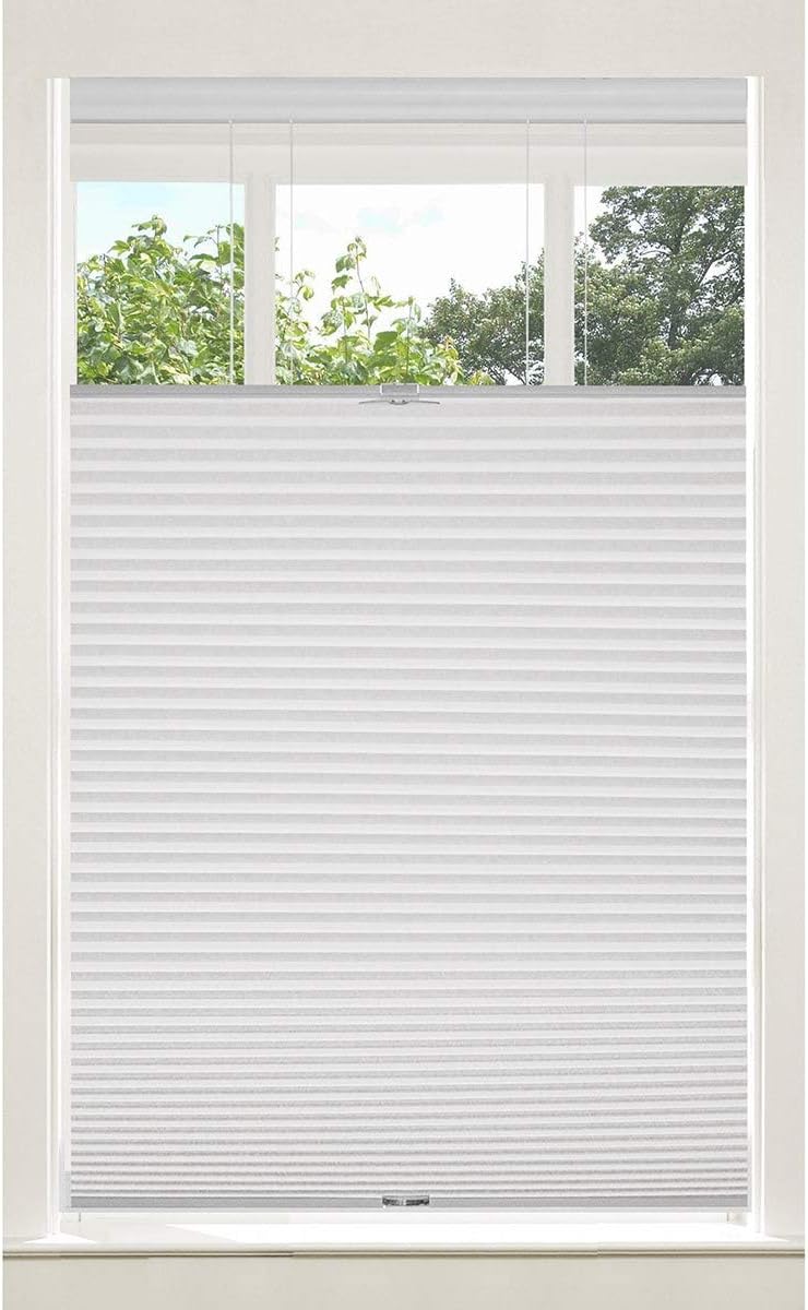 Achim Home Furnishings Top-Down Cordless Honeycomb Cellular Pleated Shade, 31 by 64", Alabaster