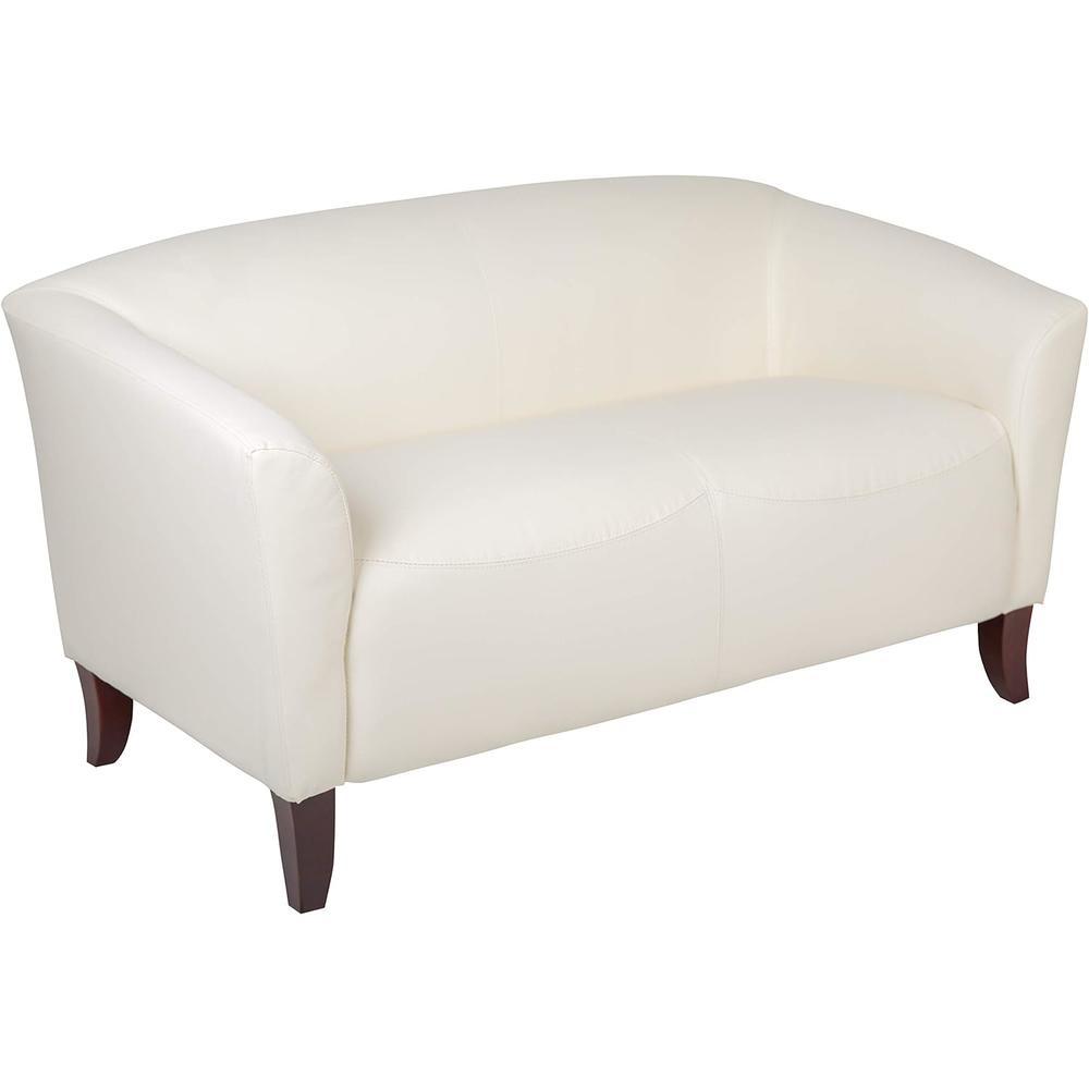 Flash Furniture HERCULES Imperial Series White Leather Love Seat [111-2-WH-GG]