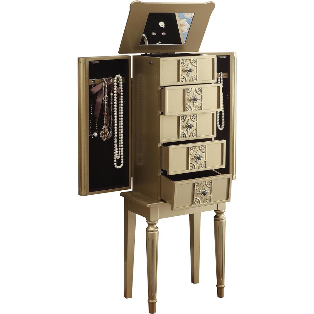 Acme Furniture Tammy - Jewelry Armoire Gold