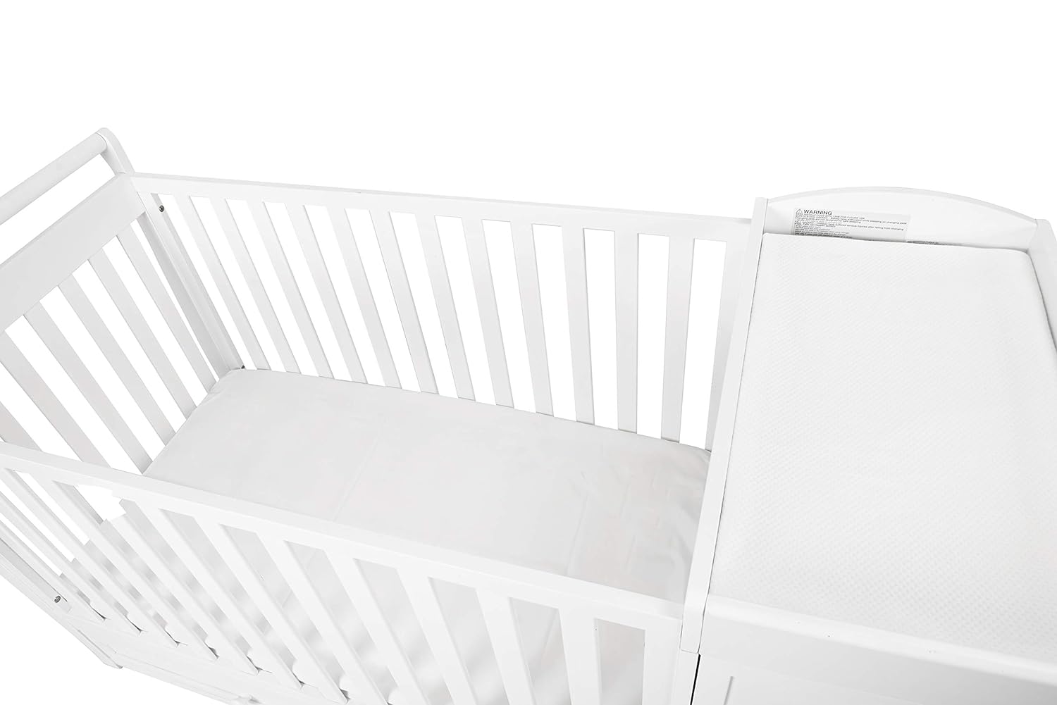 AFG Daphne 3 in 1 Crib and Changer Combo White