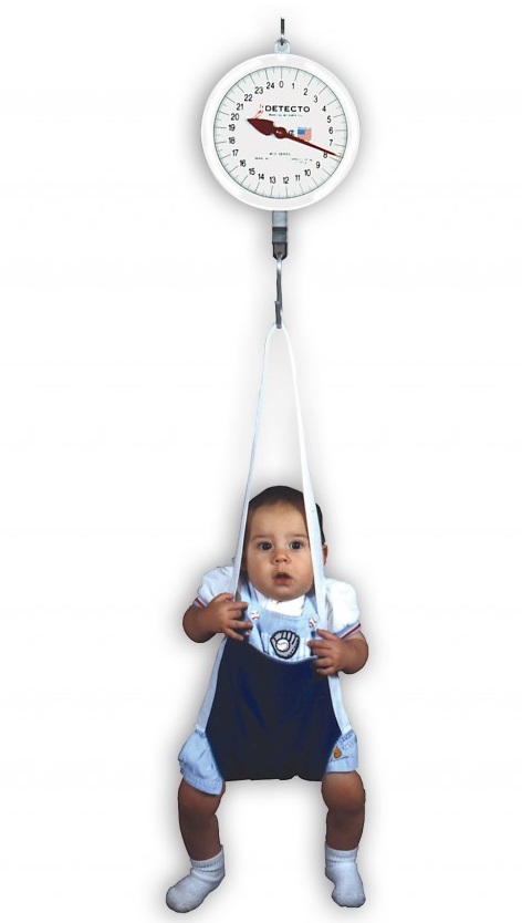 Detecto MCS25KGNT Suspended Baby Infant Physician's Hanging Weighing Scale