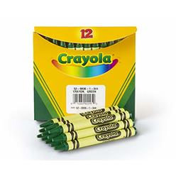 Crayola Crayons in Green, Bulk Crayons, 12 Count