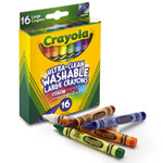 Crayola Ultra Clean Washable Crayons, Large Crayons, 16Count