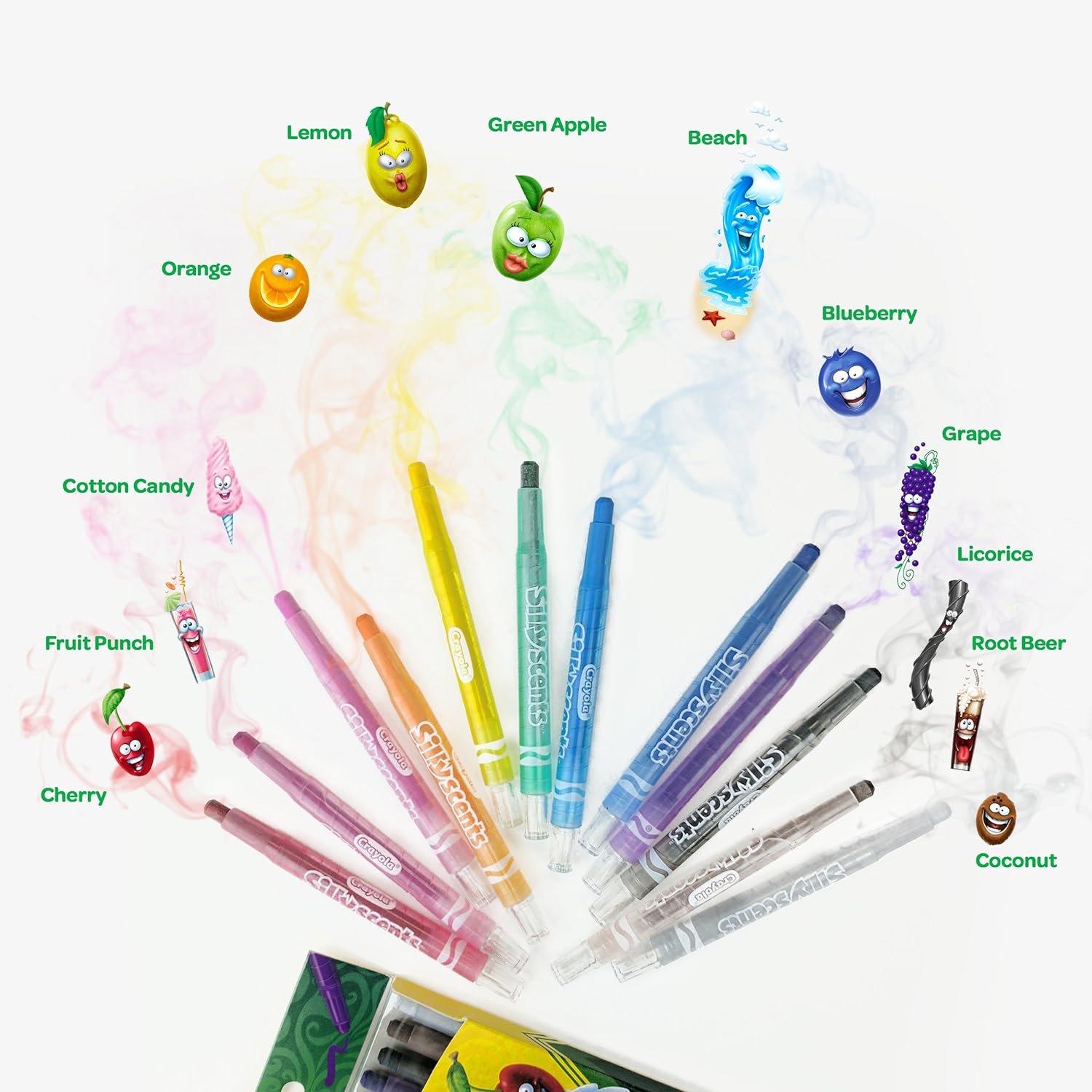 Crayola Silly Scents Twistable Crayons 12 Set :: Art Stop