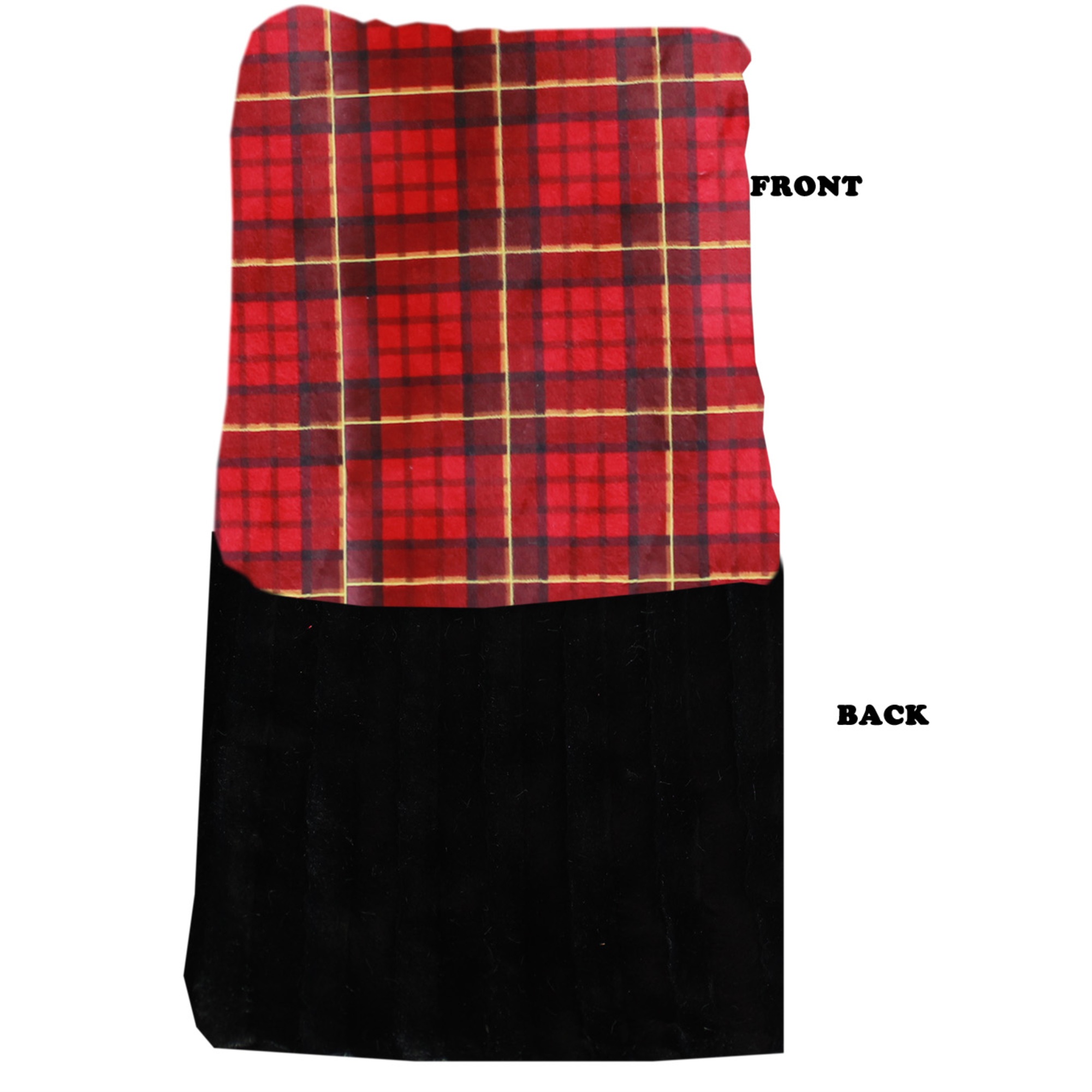 Mirage Pet Products Luxurious Plush Itty Bitty Baby Blanket Red Plaid