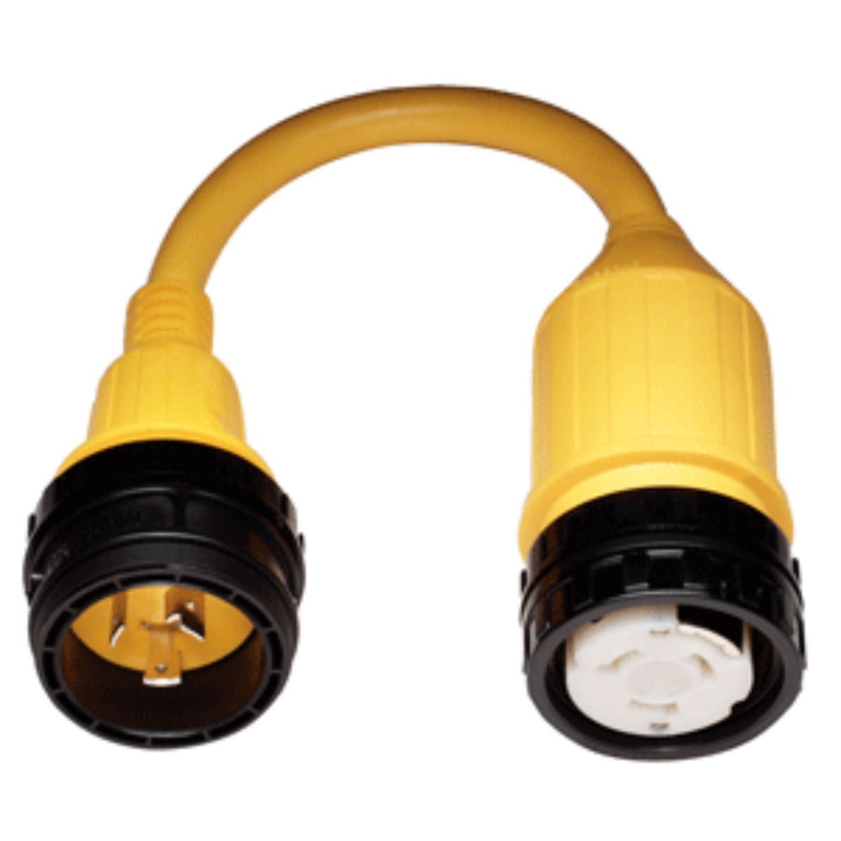 Marinco 11" Yellow Marinco 117A 50A Female to 30A Male Pigtail Adapter