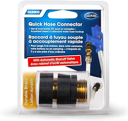 CAMCO 20135 Quick Hose Connect Brass