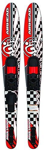 Airhead AHS-1400 65 in. Wide Body Combo Skis&#44; Red & Black