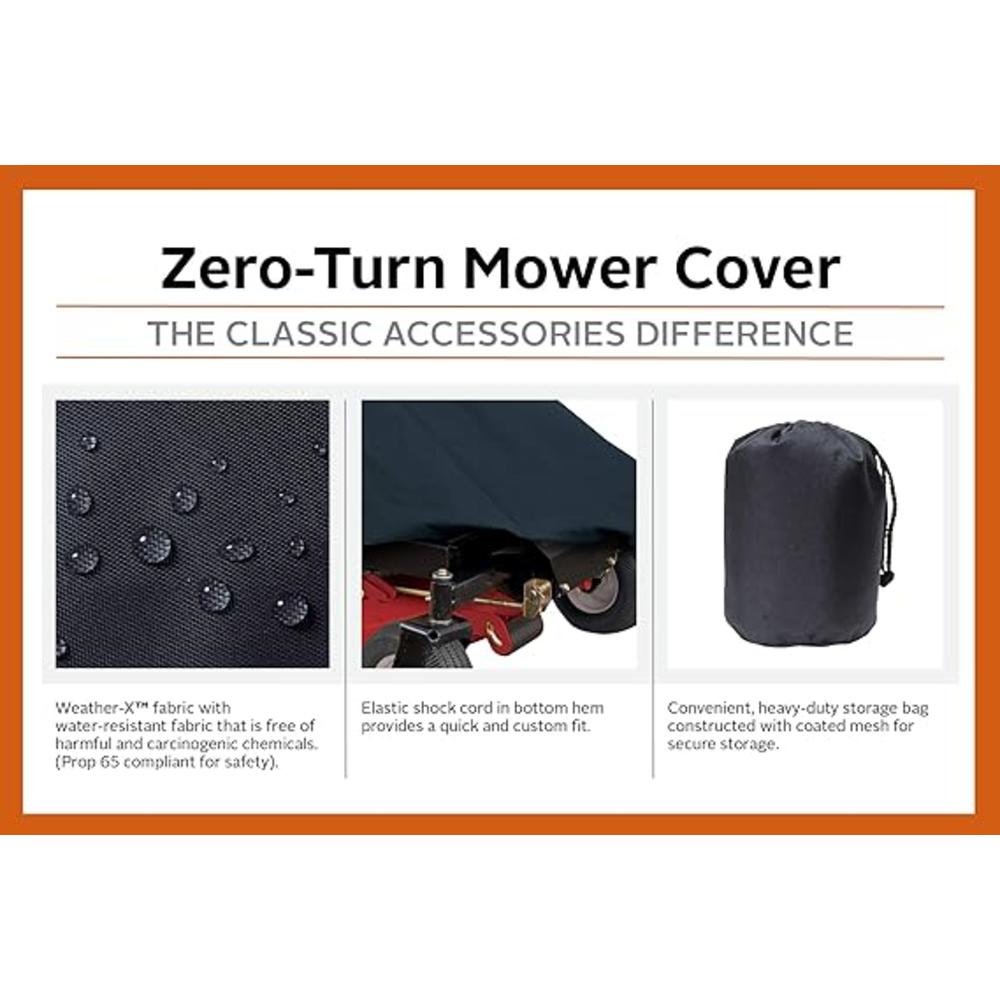 Classic Accessories Classic Zero Turn Mower Cover Black