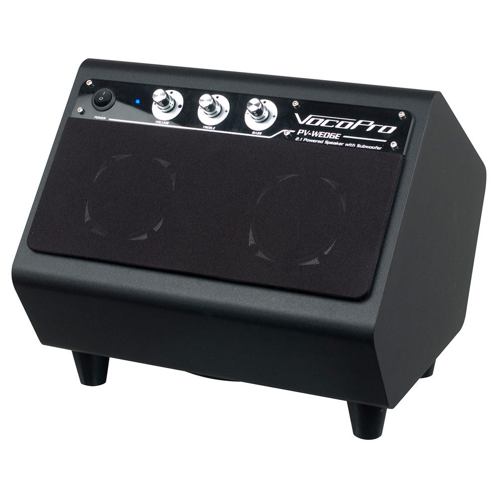 VocoPro PV-WEDGE - 100W 2.1 Power Speaker with Built-In Subwoofer