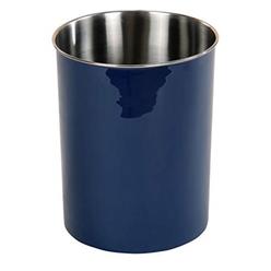 Better Trends ACWBNBL Better Trends Trier Bath Accessories Stainless Steel Waste Basket in New Blue