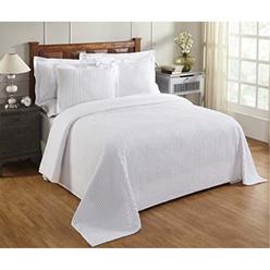 Better Trends Jullian Collection King Bedspread in White