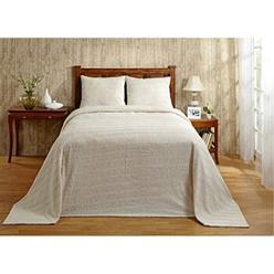 Better Trends Natick Collection Twin Bedspread in Ivory