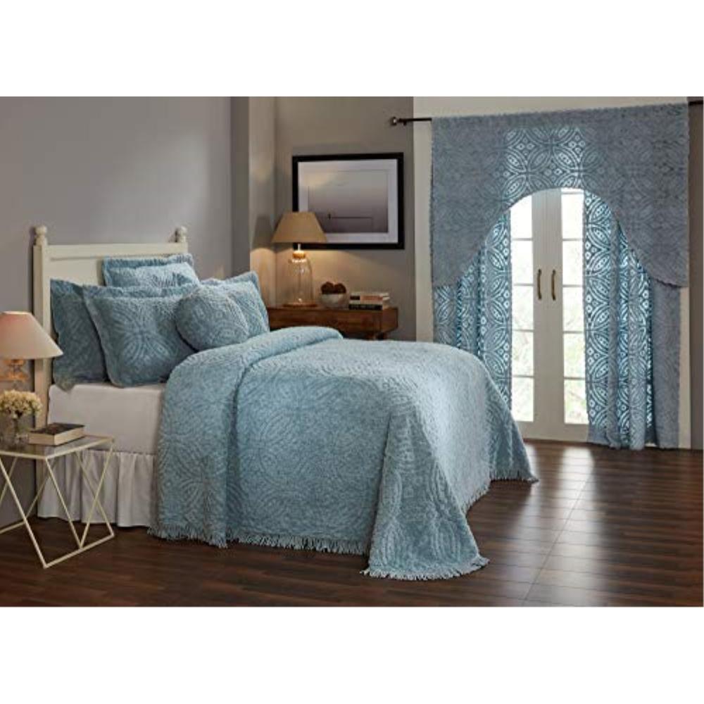 Better Trends Wedding Ring Collection Full/Double Bedspread in Blue