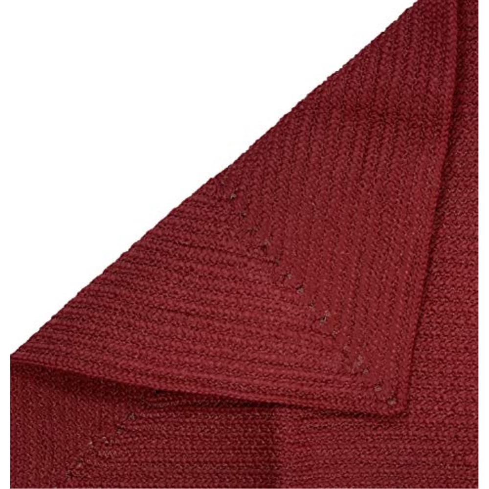 Better Trends Alpine Collection 24" x 68" x 68" L-Shape in Burgundy Solid