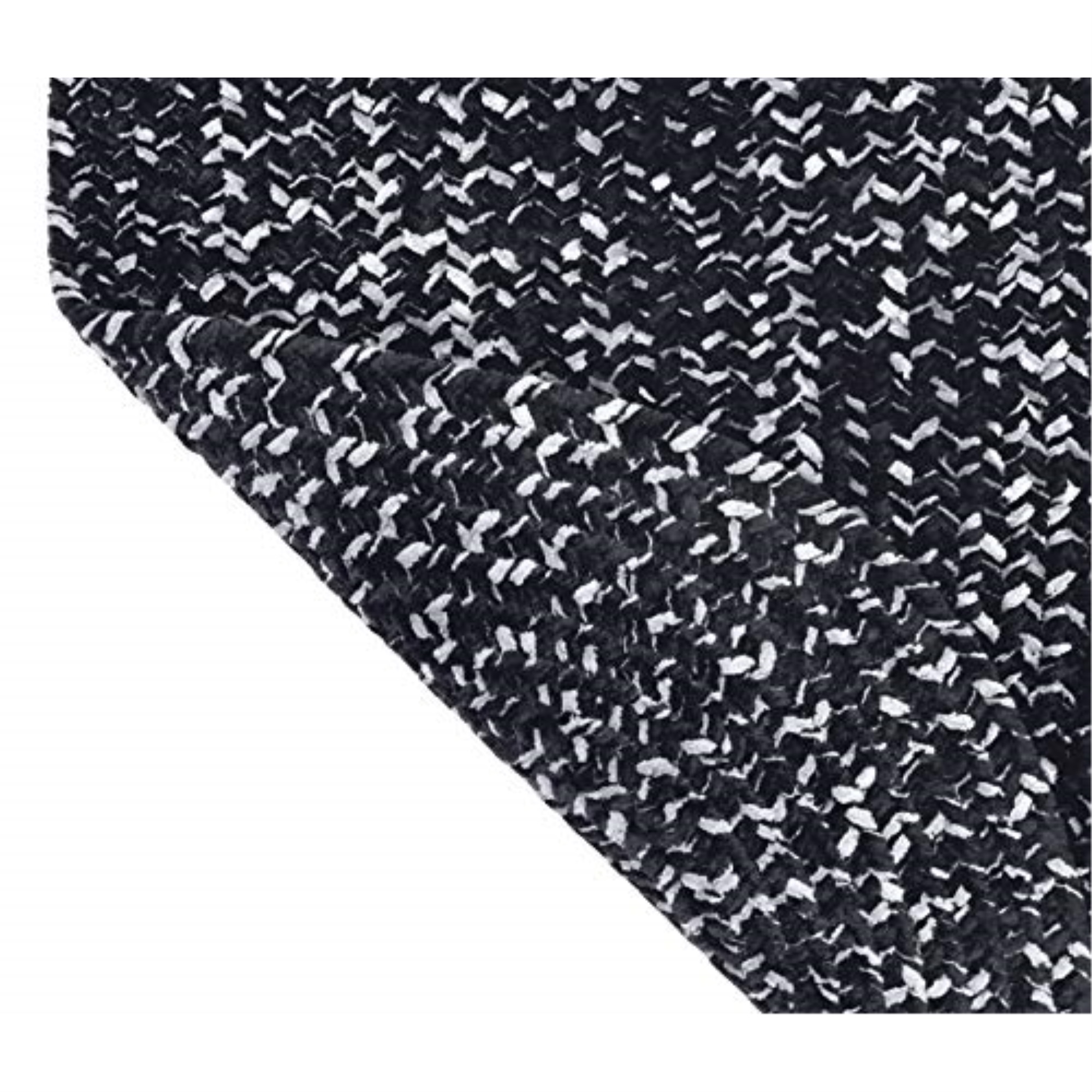 Better Trends Chenille Tweed Collection 60" Square in Black & Gray