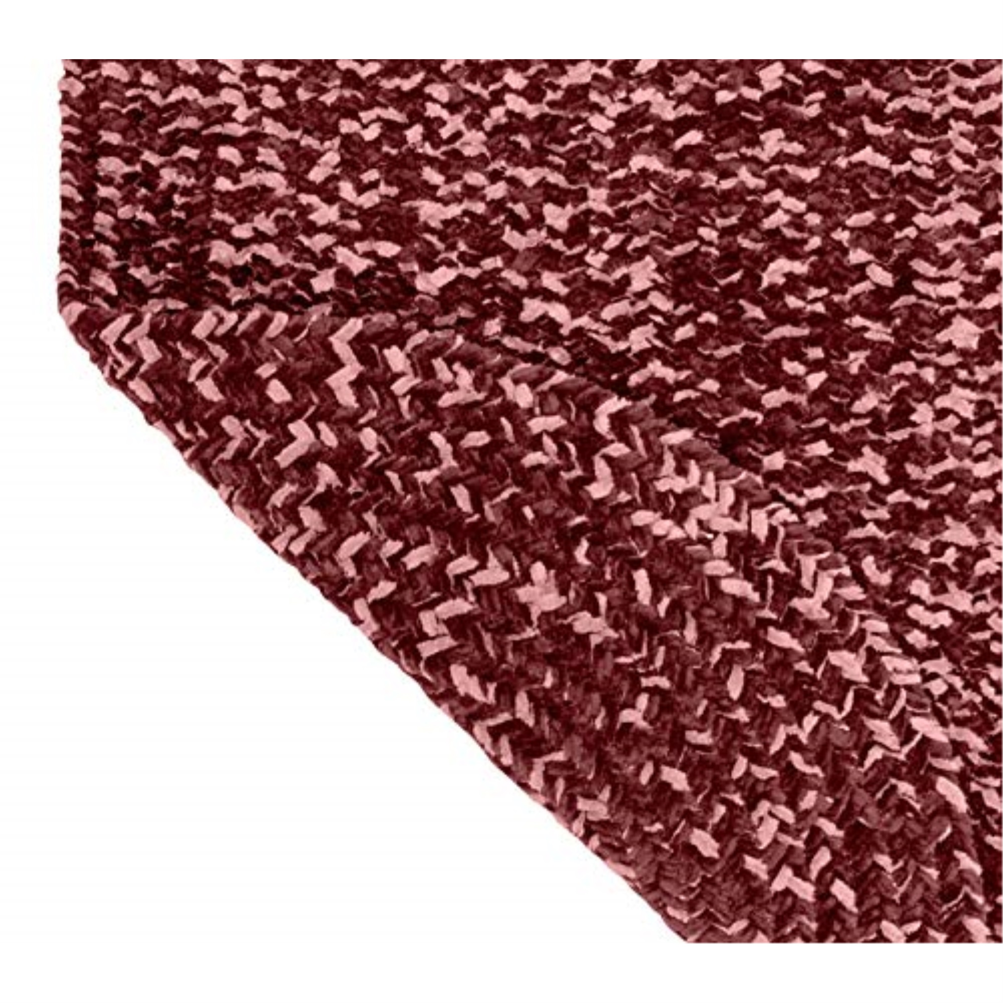 Better Trends Chenille Tweed Collection 60" Square in Burgundy & Mauve