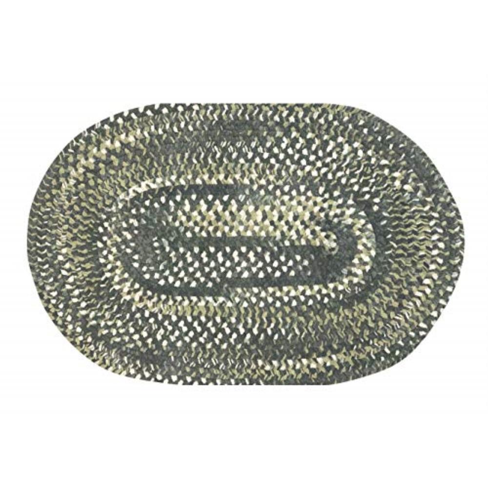 Better Trends Ombre Chenille Collection 36" x 60" Oval in Olive
