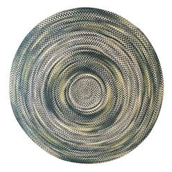 Better Trends Ombre Chenille Collection 72" Round in Olive