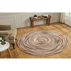 Better Trends Ombre Chenille Collection 72" Round in Brown