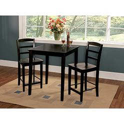 International Concepts Gathering Height Table Set Black