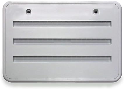 NORCOLD 621156BW Bright White Plastic Radius Corner Side Refrigerator Vent