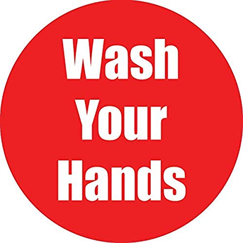 Flipside WASH YOUR HANDS RED ANTI-SLIP
