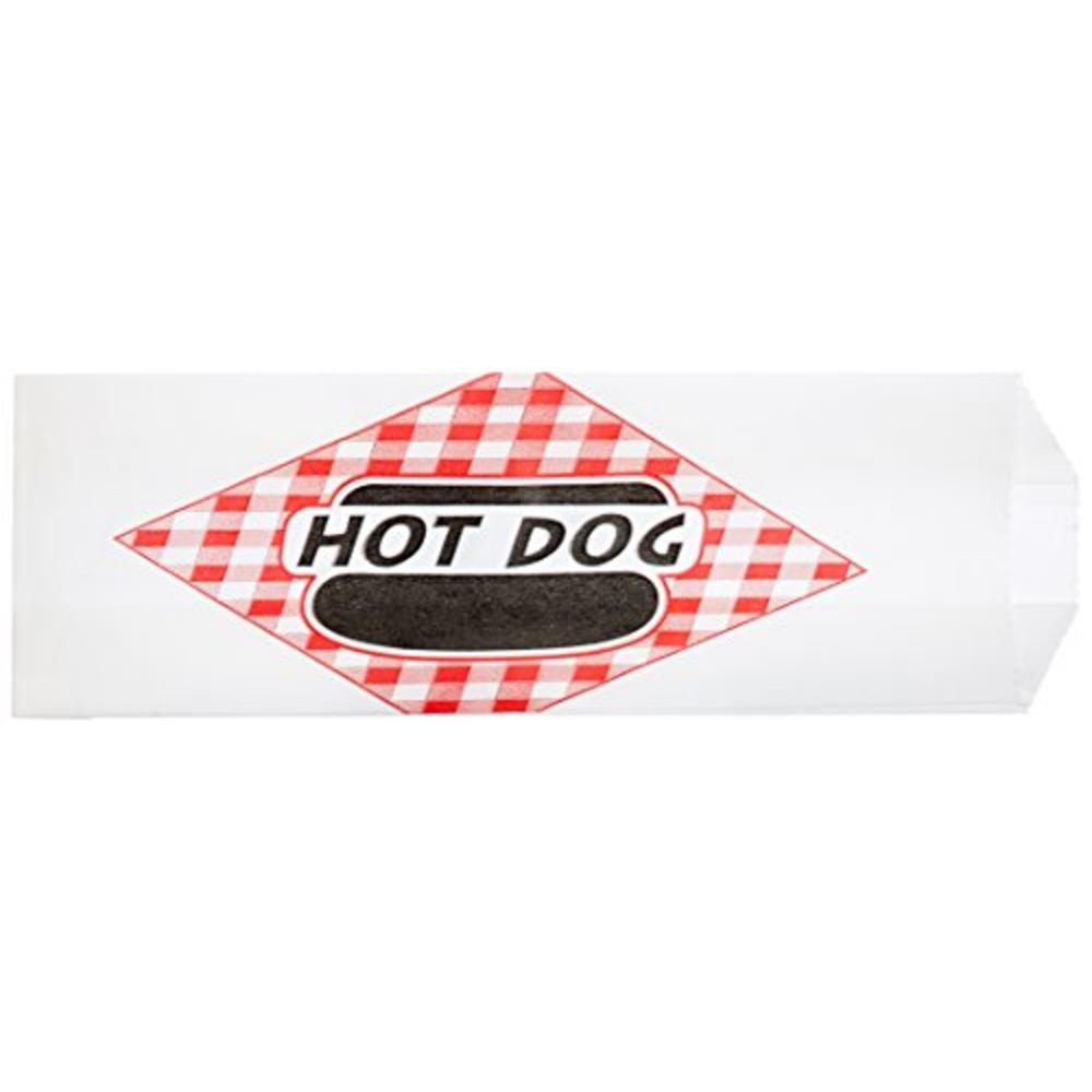 Benchmark 68001 Paper Hotdog Bag, 8-3/4" Width x 3" Height x 2" Depth (Case of 1000)