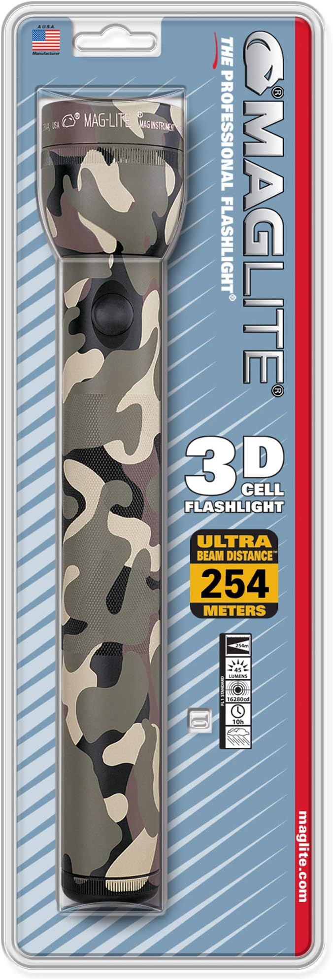 Mag Lite Maglite 3 Cell D  Flashlight Camo-Blister Pack