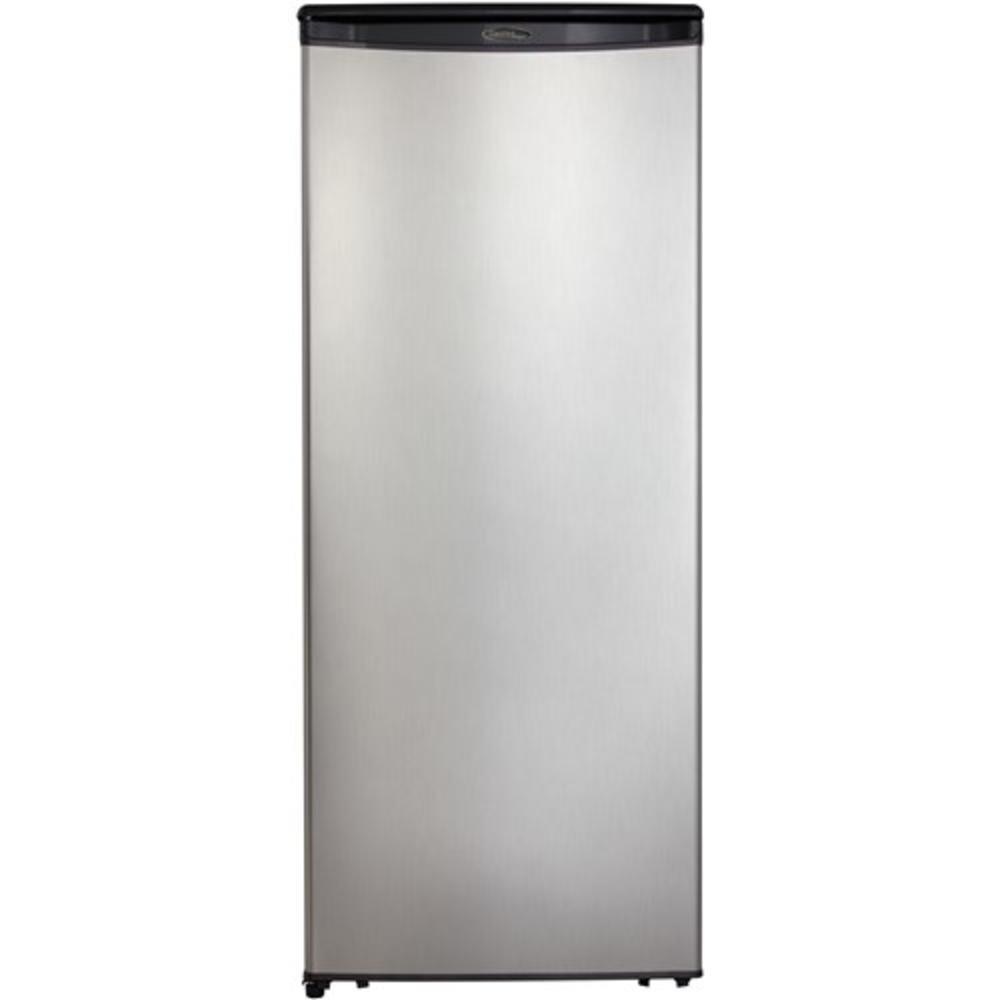 Danby Designer 11-Cu. Ft. All Refrigerator with Black Sides with Spotless Steel Door