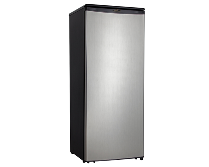 Danby Designer 11-Cu. Ft. All Refrigerator with Black Sides with Spotless Steel Door