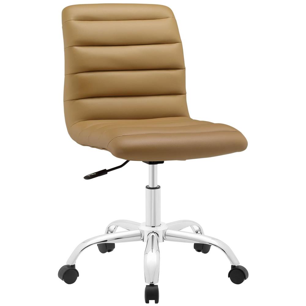 Modway Ripple Armless Mid Back Office Chair EEI-1532-TAN