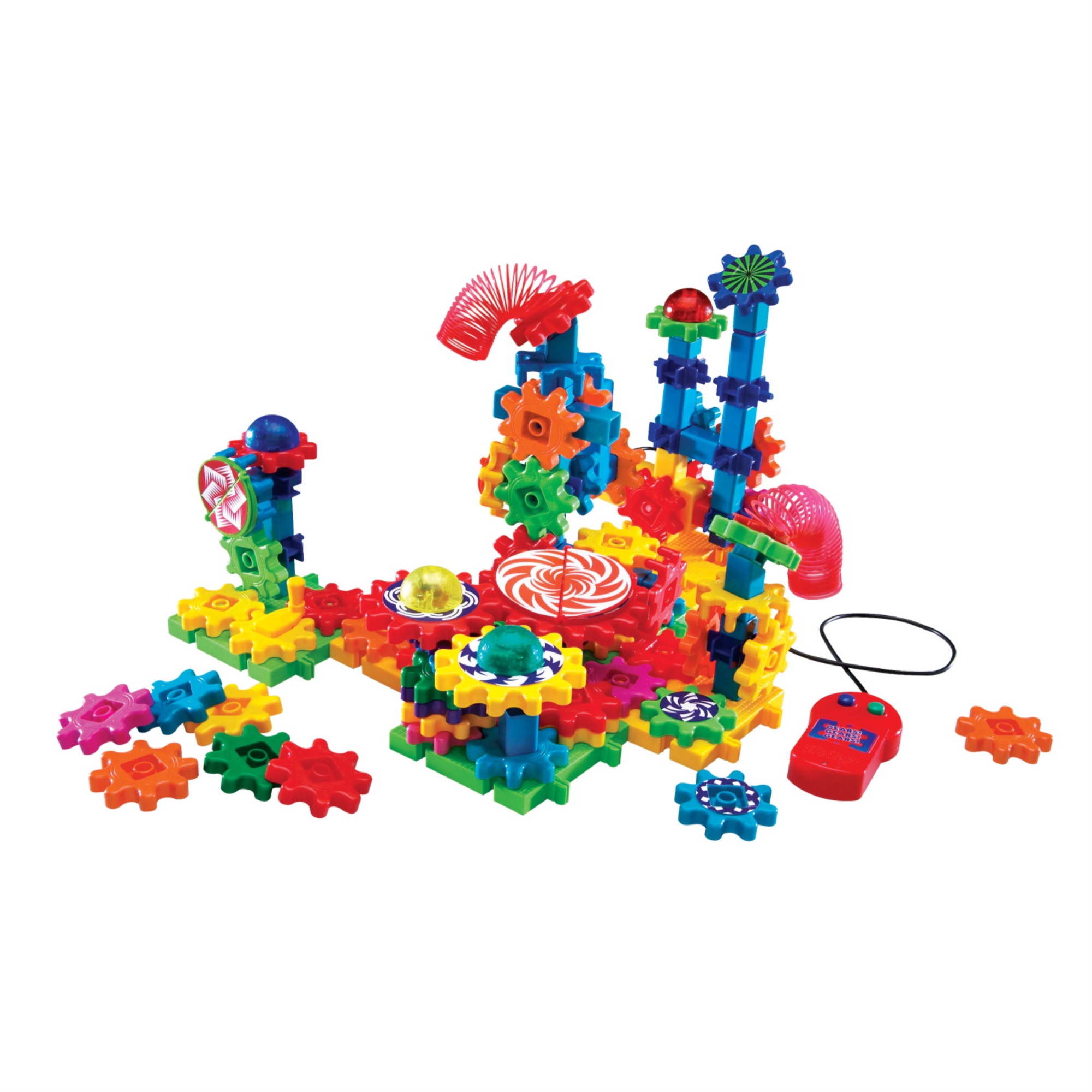Gears Gears Gears Gears!Gears!Gears! Lights & Action Building Set - Early Skill Development - 121 Pieces