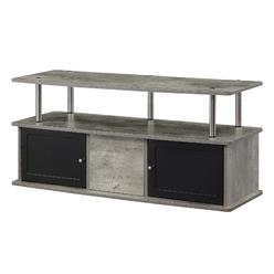 Convenience Concepts Designs2Go TV Stand w/ 3 Storage Cabinets and Shelf