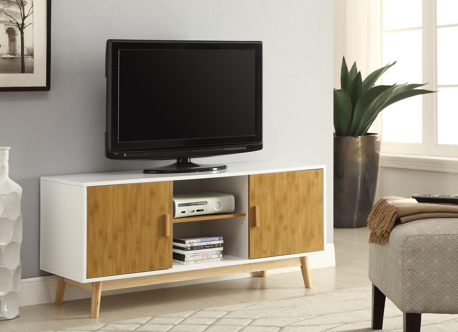 Convenience Concepts Oslo TV Stand with Storage Cabinets and Shelves S20-114