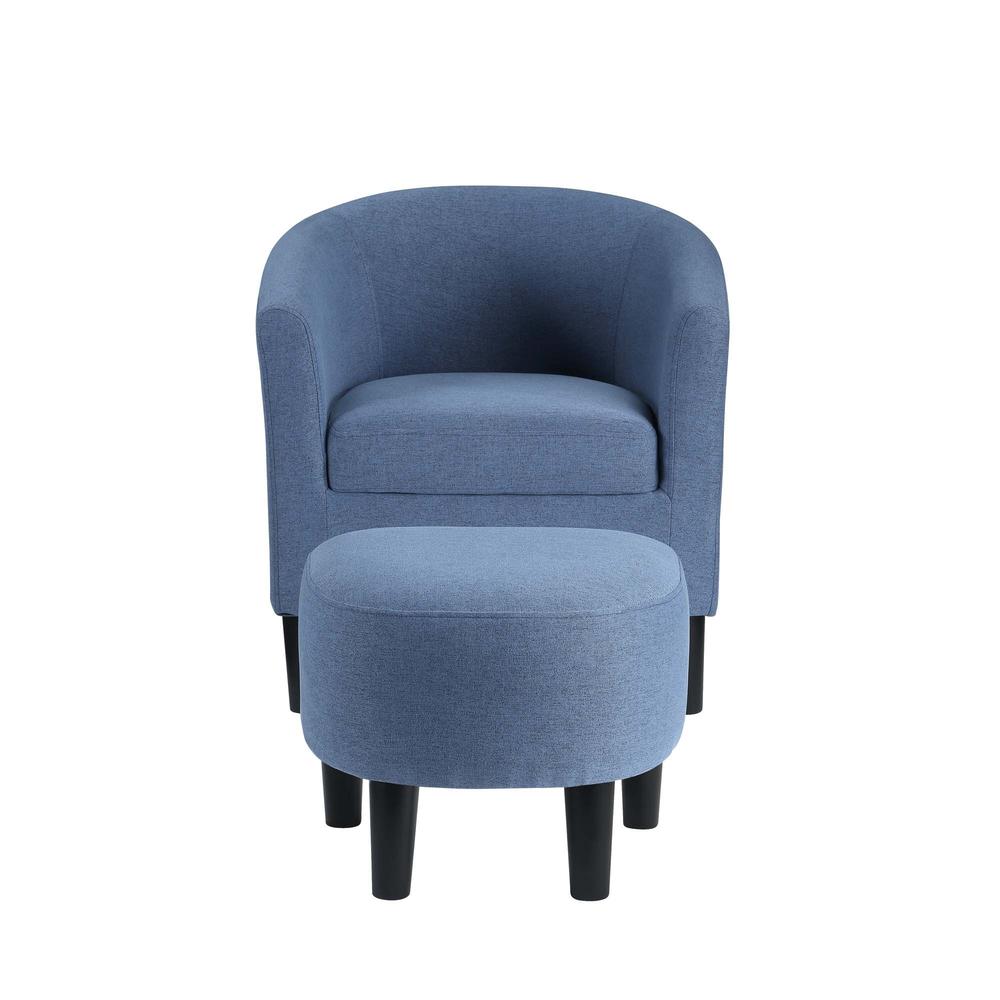 Convenience Concepts Take a Seat Churchill Accent Chair with Ottoman