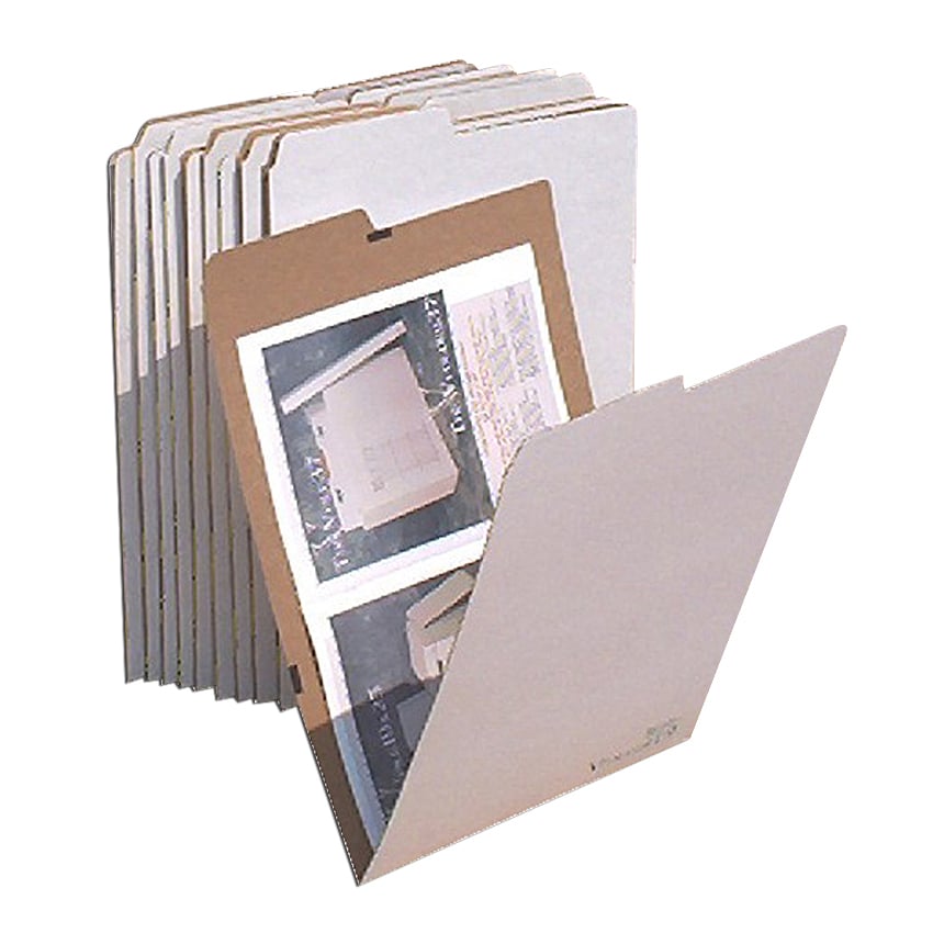 AOS Flat File Storage Folders - Stores Items up to 12"x18", Pack of 10