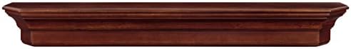 Pearl Mantels 490-60-70 Lindon Wood Fireplace Mantel Shelf, 60", Distressed Cherry Finish