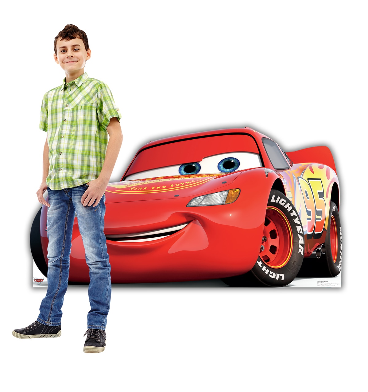 Advanced Graphics 2424 33 x 64 in. Lightning McQueen - Disney & Pixar Cars 3 Cardboard Standup