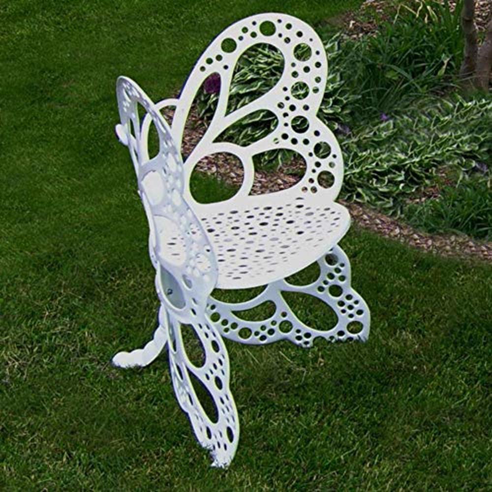 FlowerHouse Flower House FHBC205W Butterfly Chair, White